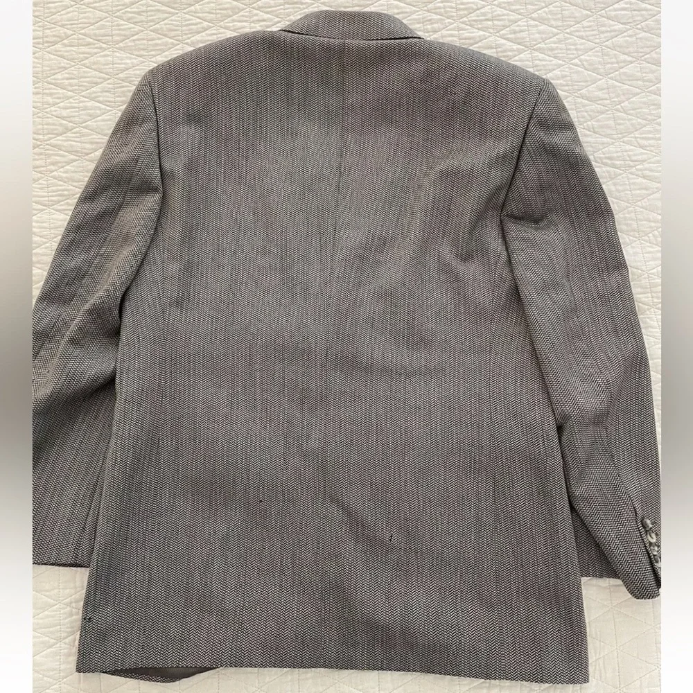 PAL ZILERI Made in‎ Italy Wool Herringbone 3 Button Jacket in Brown Size 44 R